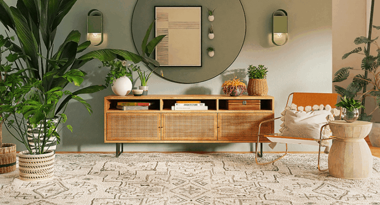 IBF Rustic Console Table For Home Living Room