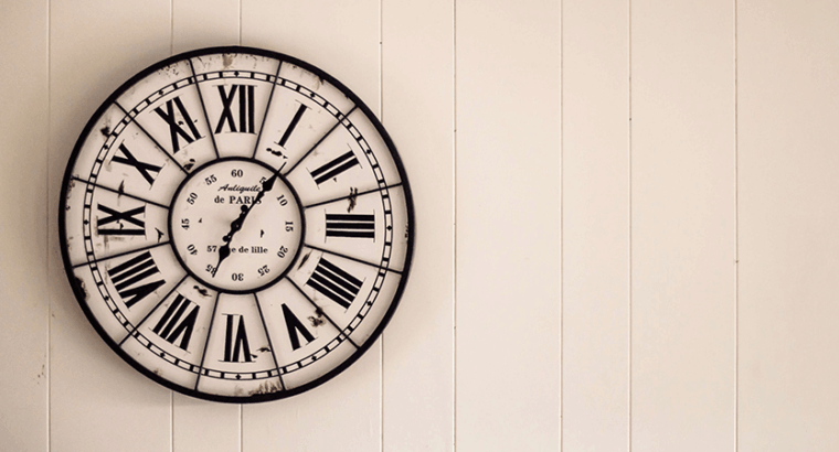 Non-Ticking Wall Clock Silent Battery Operated